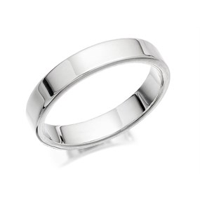 Silver Band Ring - 4mm - F5486