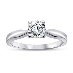 Blossom 9ct White Gold 1 Carat Lab Grown Diamond Solitaire Ring - L40007