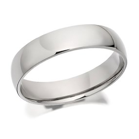 Palladium 500 Court Wedding Ring - 5mm - R1204